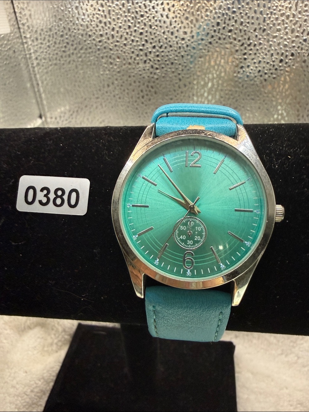 Turquoise Analog Women's Watch with Leather Strap